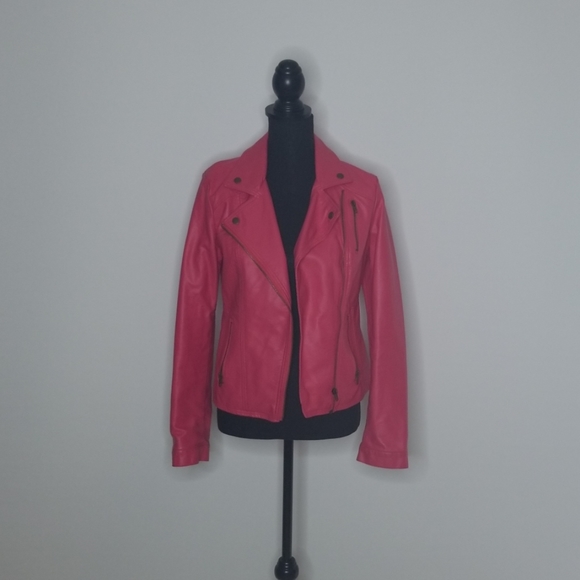 Charlotte Russe Jackets & Blazers - Hot Pink Pleather Jacket / 3 for $25